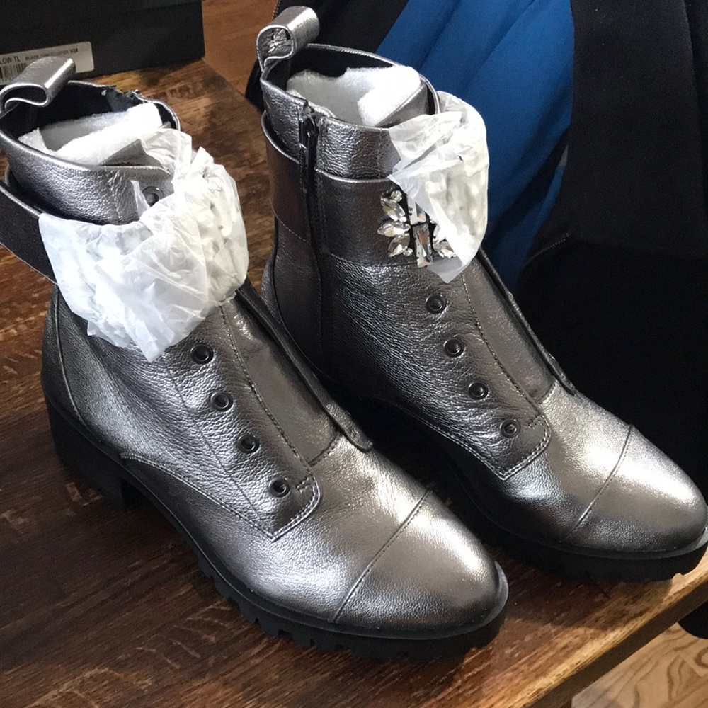 Karl Lagerfeld Pippa Jeweled Combat Boots